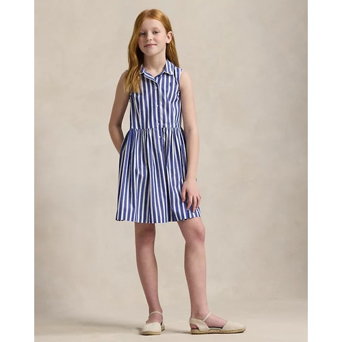 폴로 랄프로렌 Striped Cotton Poplin Shirtdress