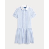 Striped Cotton Dobby Dress
