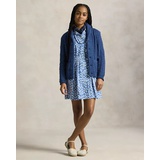 Floral Cotton Short-Sleeve Shirtdress