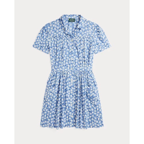 폴로 랄프로렌 Floral Cotton Short-Sleeve Shirtdress