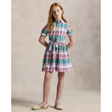 Plaid Cotton Madras Shirtdress