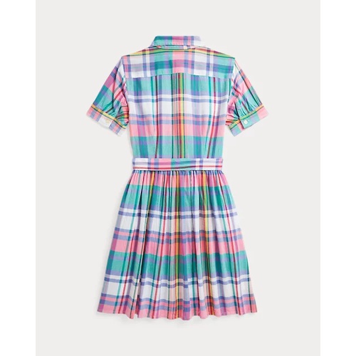 폴로 랄프로렌 Plaid Cotton Madras Shirtdress