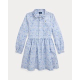 Floral Cotton Oxford Shirtdress