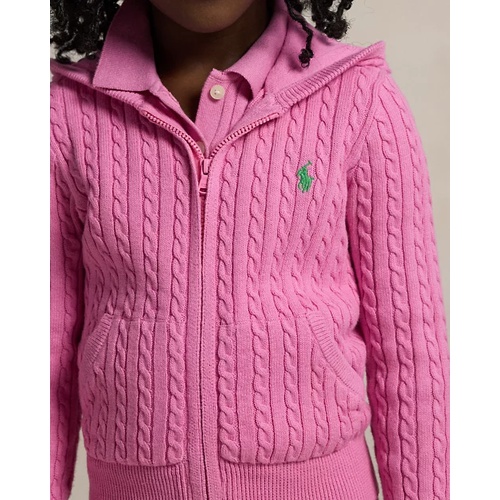 폴로 랄프로렌 Mini-Cable Cotton Full-Zip Hoodie