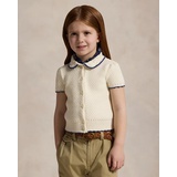 Pointelle-Knit Cotton Cardigan