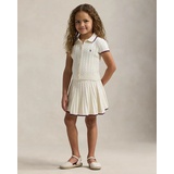 Mini-Cable Cotton Cardigan & Skirt Set