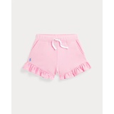 Ruffled Stretch Mesh Short