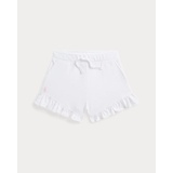 Ruffled Stretch Mesh Short