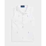Polo Pony Sleeveless Mesh Polo Shirt