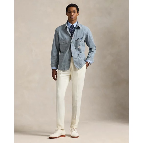 폴로 랄프로렌 Indigo Hickory-Stripe Utility Jacket