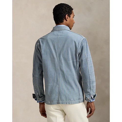 폴로 랄프로렌 Indigo Hickory-Stripe Utility Jacket