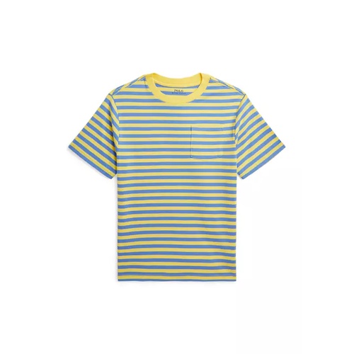 폴로 랄프로렌 Ralph Lauren Childrenswear' Boys 8-20 Striped Cotton Jersey Pocket T-Shirt