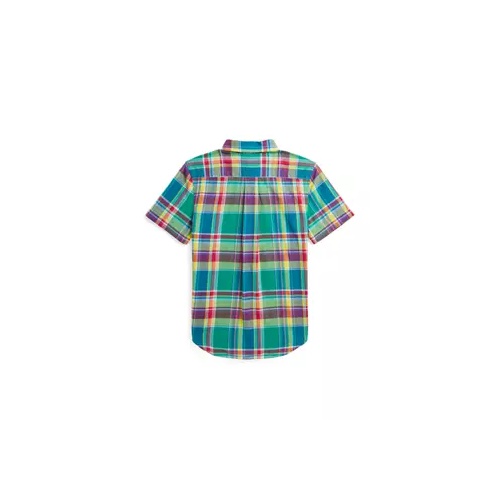폴로 랄프로렌 Ralph Lauren Childrenswear' Boys 8-20 Cotton Madras Short Sleeve Shirt