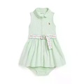 Ralph Lauren Childrenswear' Baby Girl Striped Knit Oxford Shirtdress & Bloomer