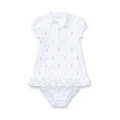 Ralph Lauren Childrenswear' Baby Girls Ruffled Polo Dress & Bloomer