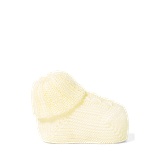 Cable-Knit Cotton Booties