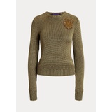 Embellished Silk-Blend Crewneck Sweater
