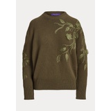 Embellished Cashmere Crewneck Sweater