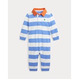 Striped Cotton Jersey Rugby Coverall