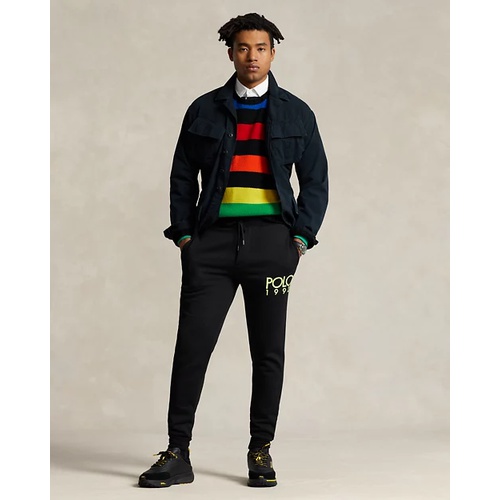 폴로 랄프로렌 Logo Striped Wool-Blend Sweater