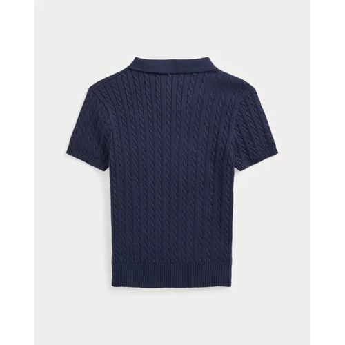 폴로 랄프로렌 Mini-Cable Cotton Polo Sweater