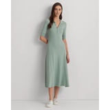 Cotton-Blend Polo Dress