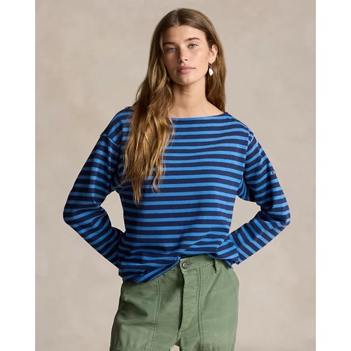 폴로 랄프로렌 Striped Boatneck Jersey Tee