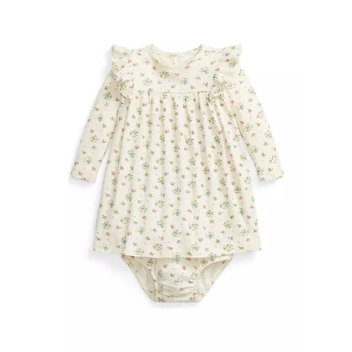 폴로 랄프로렌 Baby Girls Floral Pointelle Cotton Dress & Bloomer
