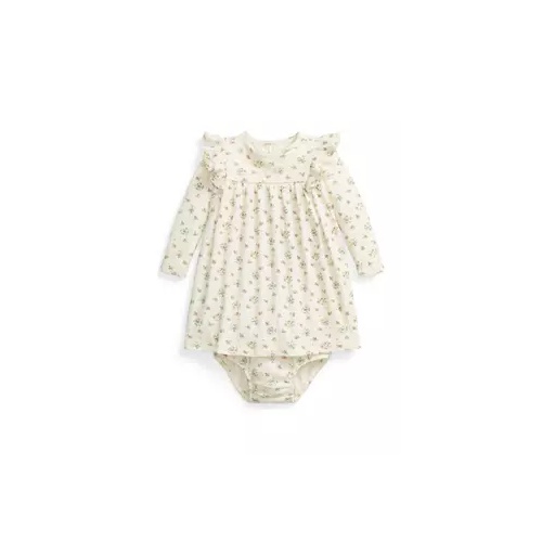 폴로 랄프로렌 Baby Girls Floral Pointelle Cotton Dress & Bloomer