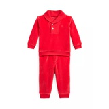 Baby Boys Velour Pullover and Pants Set