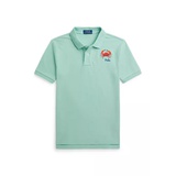 Boys 8-20 Crab Embroidered Cotton Mesh Polo Shirt