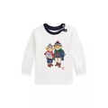Baby Boys Polo Bear Cotton Long Sleeve T-Shirt