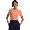 LAUREN Ralph Lauren Striped Stretch Cotton Tee