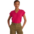 LAUREN Ralph Lauren Slub Jersey Roll-Tab-Sleeve Tee