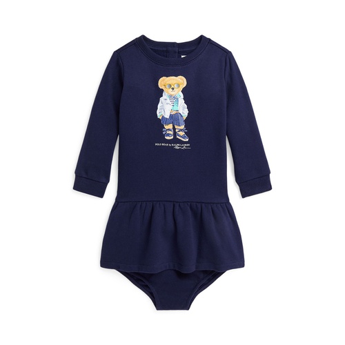 폴로 랄프로렌 Baby Girls Polo Bear Fleece Dress and Bloomer Set