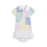 Baby Girls Patchwork Mesh Polo Dress