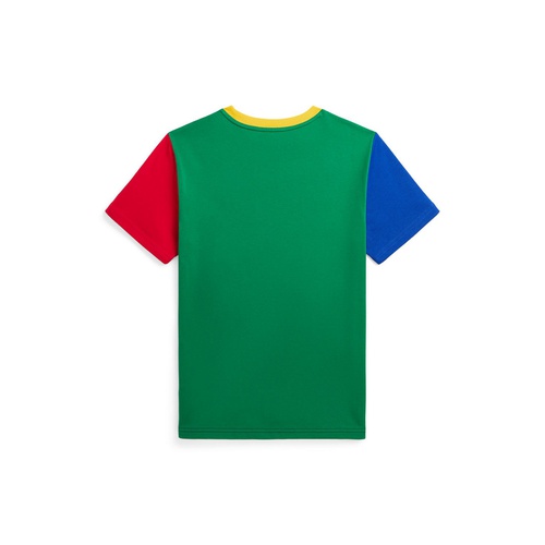 폴로 랄프로렌 Toddler and Little Boys Color-Blocked Logo Cotton Jersey T-shirt