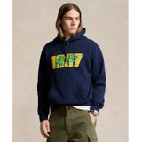 Mens Logo Double-Knit Hoodie