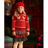 Toddler and Little Girls Mixed-Plaid Tiered Cotton Skirt