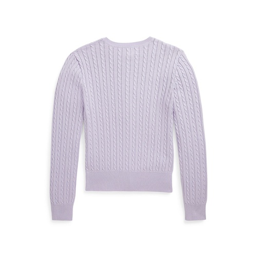 폴로 랄프로렌 Big Girls Mini-Cable Cotton Cardigan Sweater