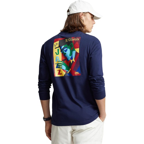 폴로 랄프로렌 Polo Ralph Lauren Classic Fit Jazz-Print Jersey T-Shirt
