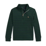 Polo Ralph Lauren Kids Striped Cotton Quarter-Zip Pullover (Toddler/Little Kid)