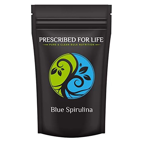  Prescribed for Life Blue Spirulina Powder (2 oz) 100% Pure Superfood Gluten Free, Vegan, Non-GMO Blue Algae Powder (Phycocyanin) Packed with Protein, Vitamins, Minerals & Antioxida