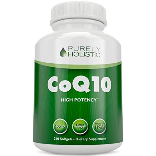  Purely Holistic CoQ10 240 SoftGels ★ High Absorption Coenzyme Q10 ★ Made in The USA to GMP Standards ★ Up to 8 Months Co Q 10 Supply ★ Satisfaction with Our Product Ensured