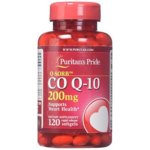  Q-Sorb CoQ10 200mg Supports Heart Health,120 Softgels by Puritans Pride