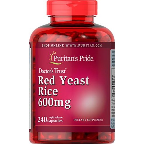  Puritans Pride Red Yeast Rice 600 Mg, 240 Count