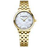 RAYMOND WEIL Womens Toccata Two Tone Swiss Quartz Stainless Steel with Yellow Gold Pvd Plating Strap, Multicolor, 12.7 Casual Watch (Model: 5985-P-97081)