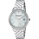 Raymond Weil Womens Toccata Stainless Steel Quartz Watch with Stainless-Steel Strap, Silver, 20 (Model: 5388-STS-97081)
