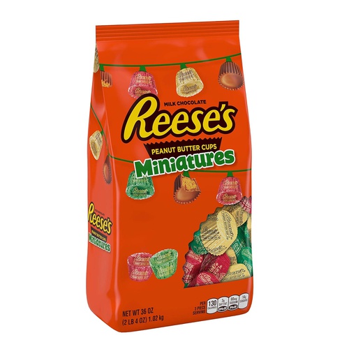  REESES Holiday Candy Peanut Butter Cup Miniatures 36 oz.