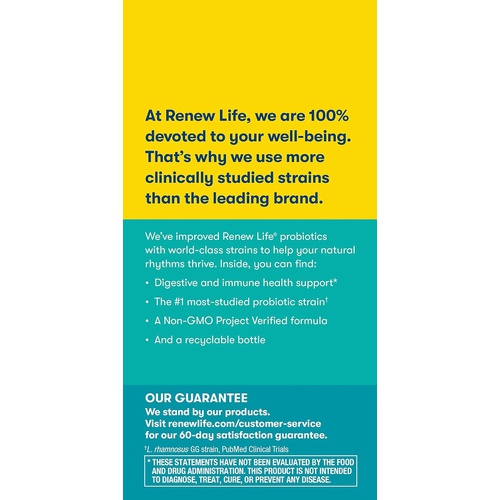  Renew Life Ultimate Flora Adult Ultimate Care Probiotic, 150 Billion, 30 Caps (Package May Vary)